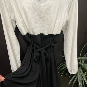 Altar’d State Black and White Women's Pant Jumper